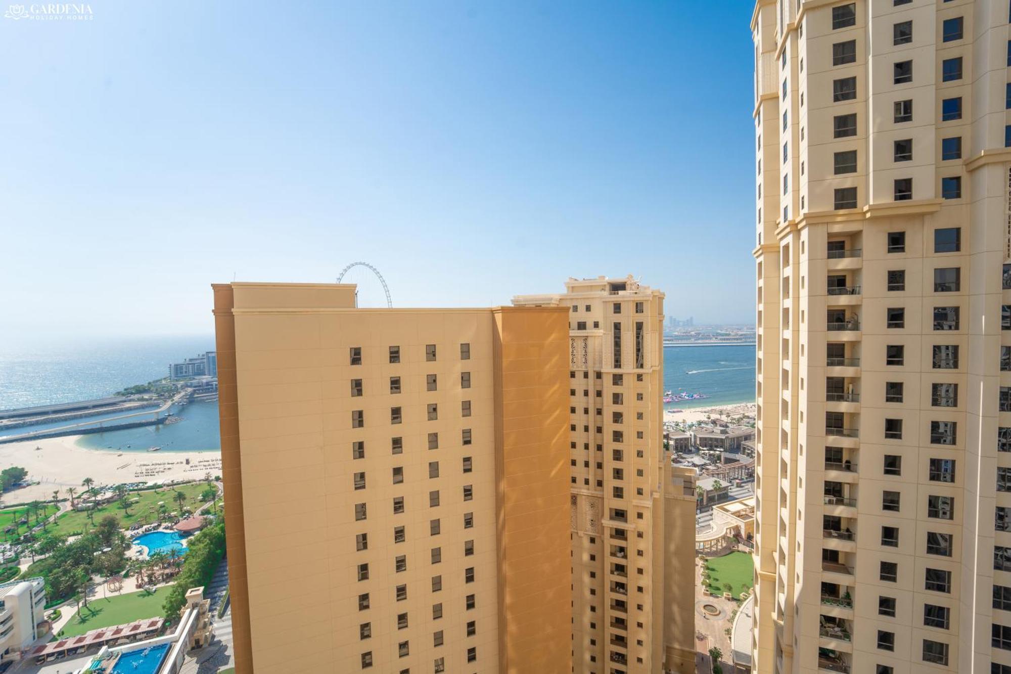 Jbr Amwaj 4 , Upgraded Sea And Ain Dubai Views, 2M Walk To Beach By Gardenia Suitse Buitenkant foto