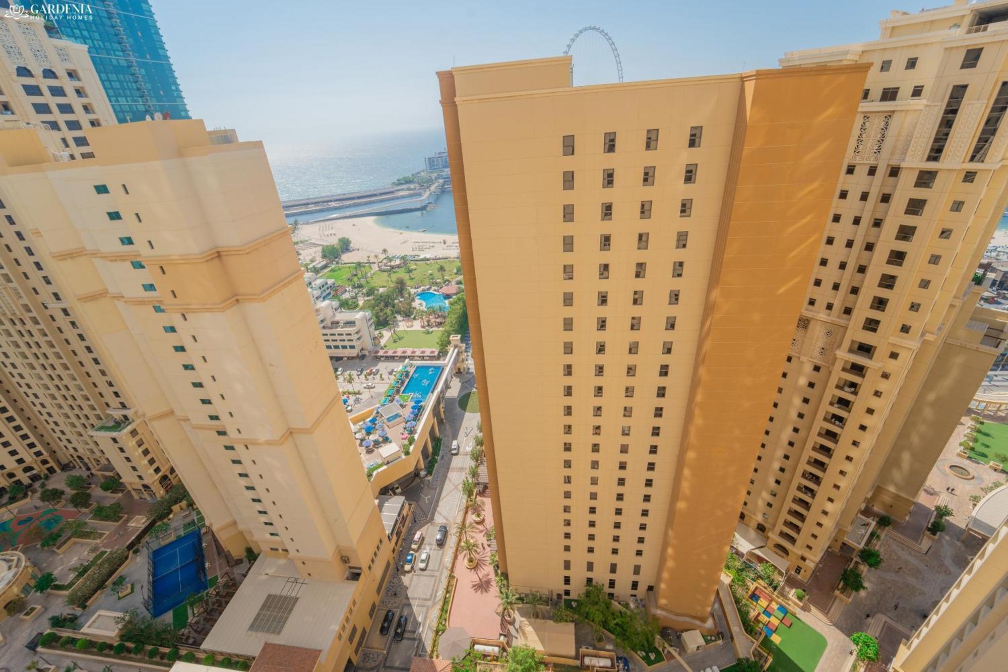 Jbr Amwaj 4 , Upgraded Sea And Ain Dubai Views, 2M Walk To Beach By Gardenia Suitse Buitenkant foto