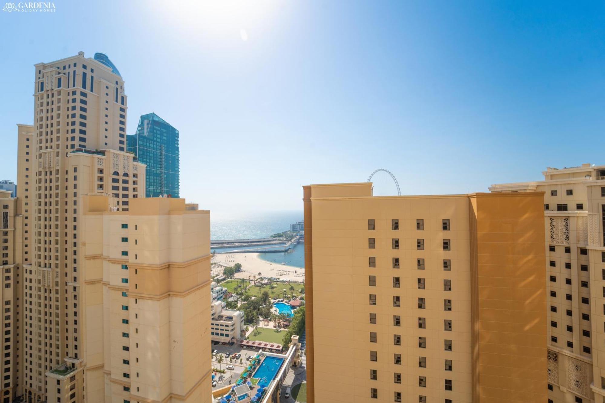 Jbr Amwaj 4 , Upgraded Sea And Ain Dubai Views, 2M Walk To Beach By Gardenia Suitse Buitenkant foto