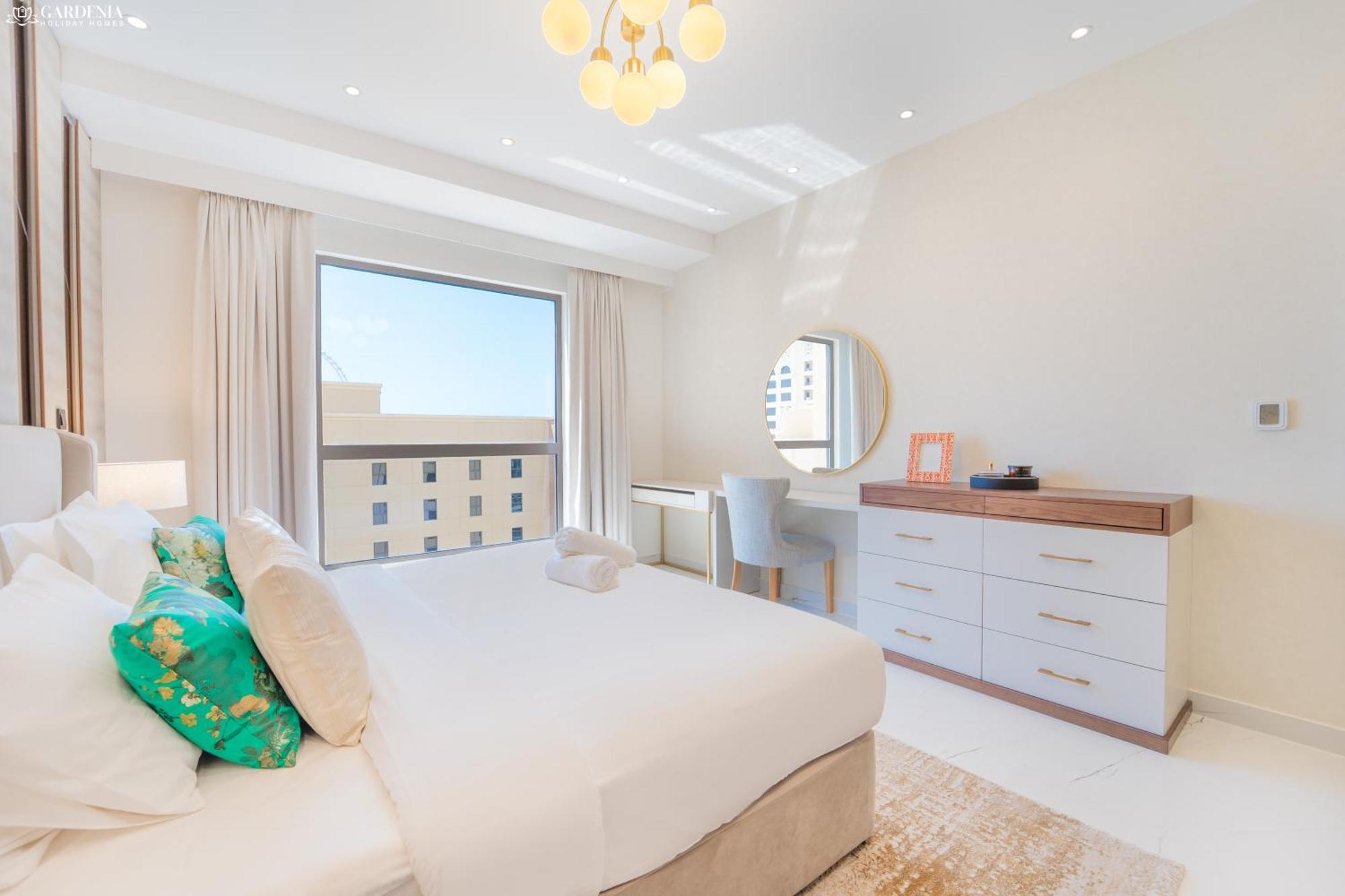 Jbr Amwaj 4 , Upgraded Sea And Ain Dubai Views, 2M Walk To Beach By Gardenia Suitse Buitenkant foto