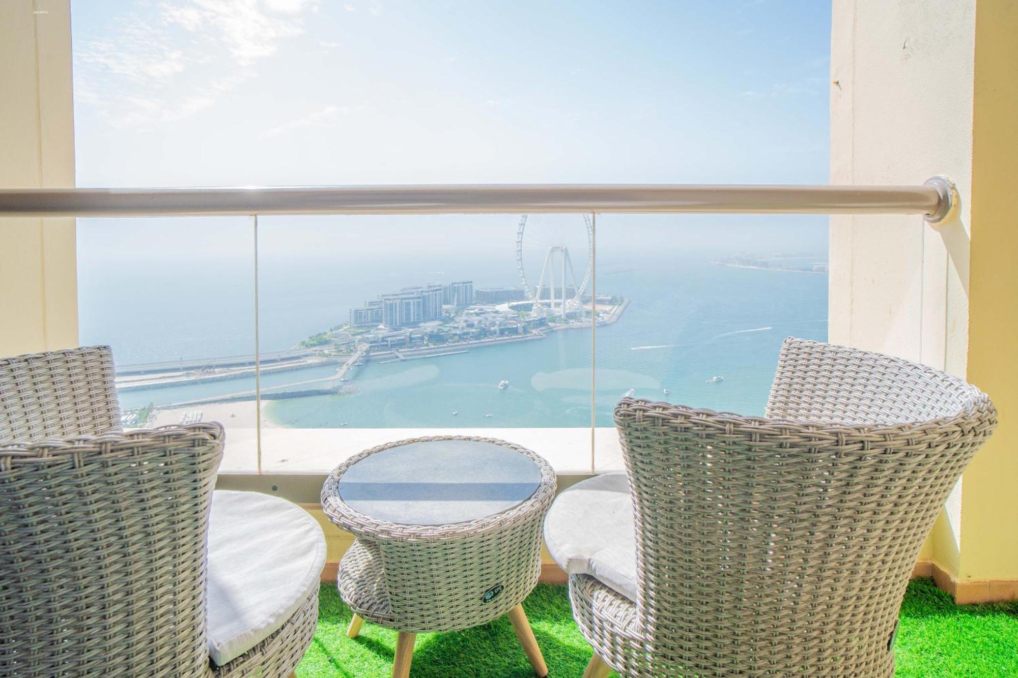 Jbr Amwaj 4 , Upgraded Sea And Ain Dubai Views, 2M Walk To Beach By Gardenia Suitse Buitenkant foto