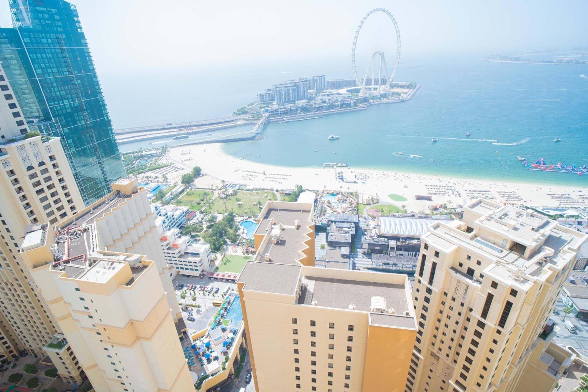 Jbr Amwaj 4 , Upgraded Sea And Ain Dubai Views, 2M Walk To Beach By Gardenia Suitse Buitenkant foto