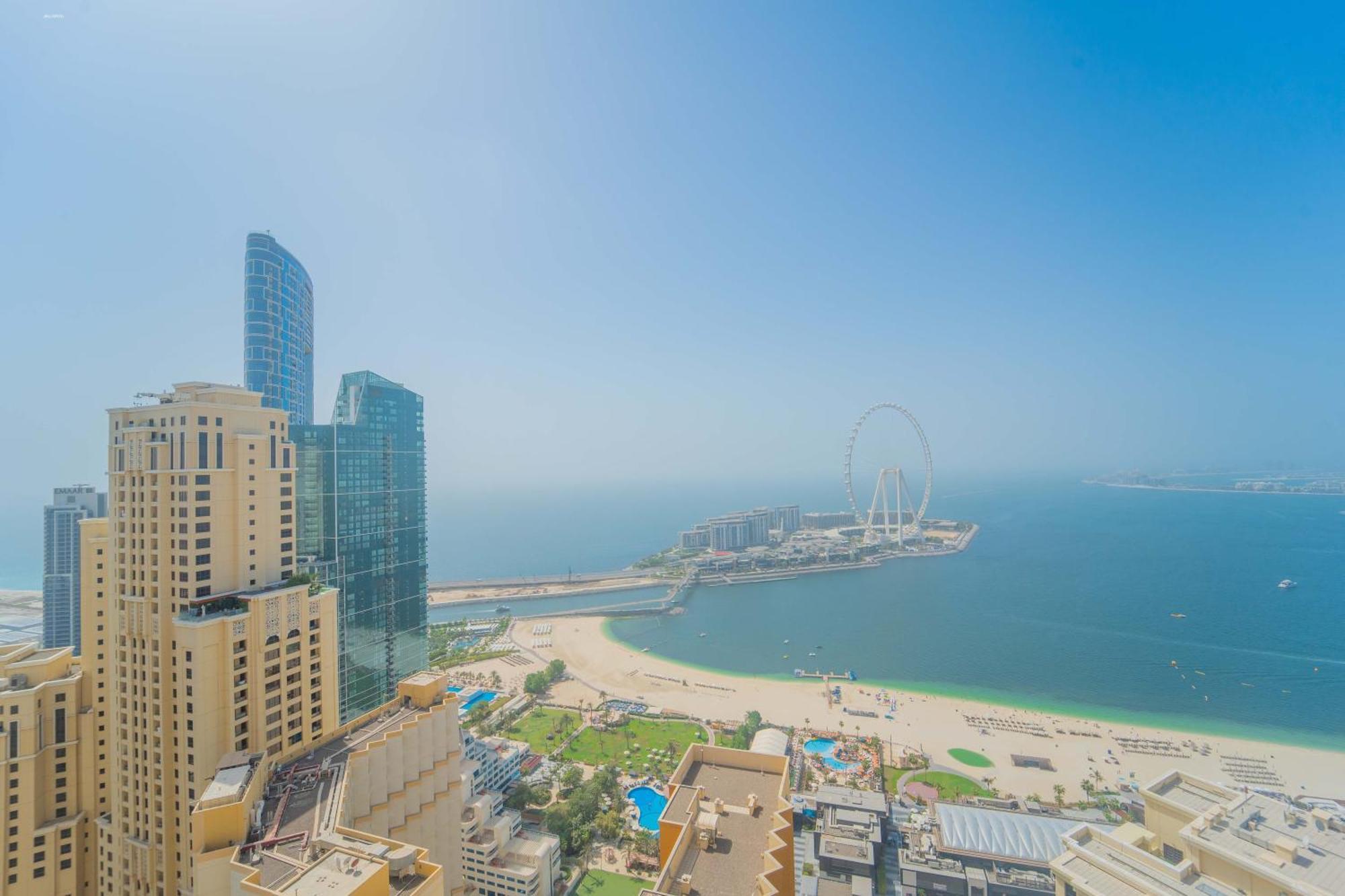 Jbr Amwaj 4 , Upgraded Sea And Ain Dubai Views, 2M Walk To Beach By Gardenia Suitse Buitenkant foto