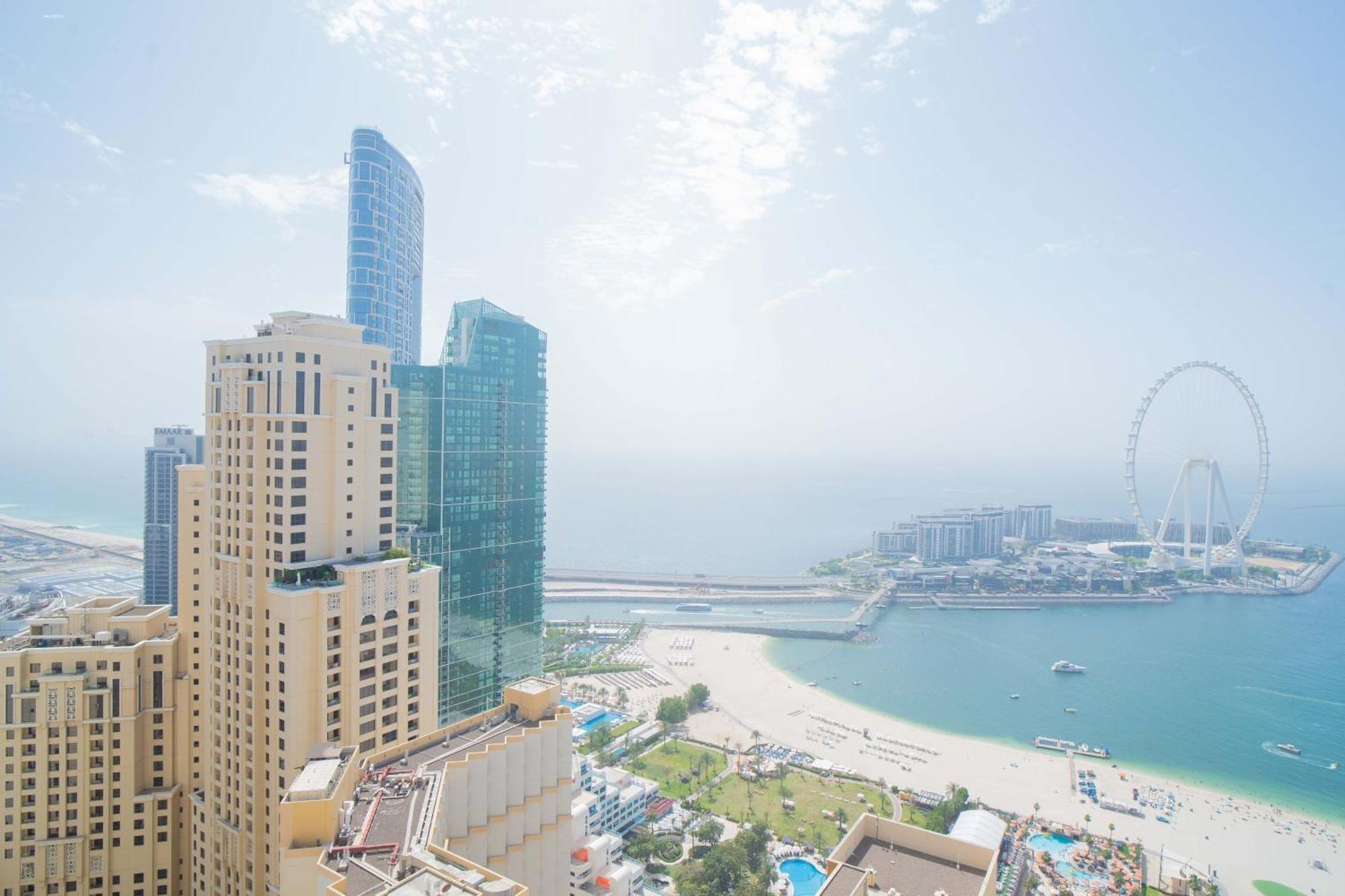 Jbr Amwaj 4 , Upgraded Sea And Ain Dubai Views, 2M Walk To Beach By Gardenia Suitse Buitenkant foto